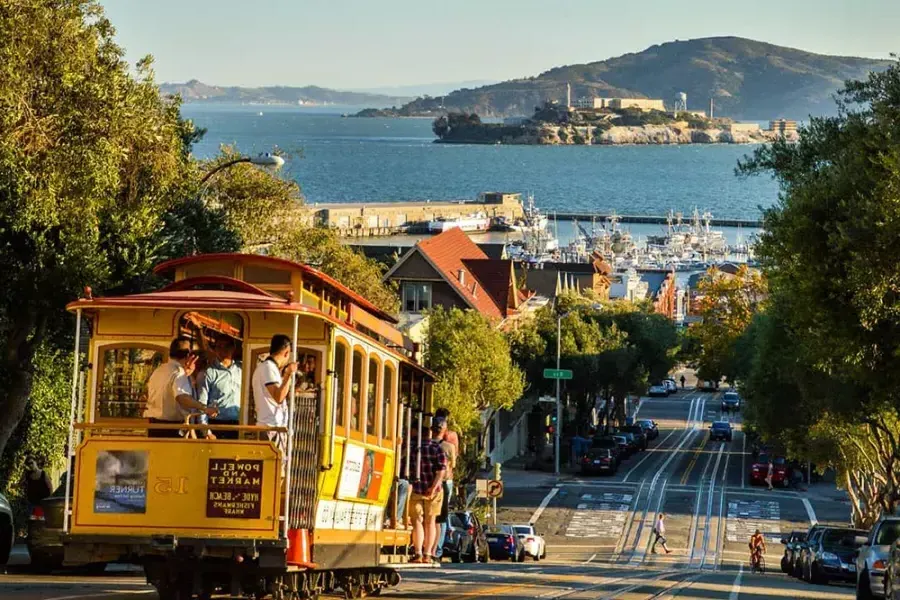 Teleféricos en el centro de San Francisco